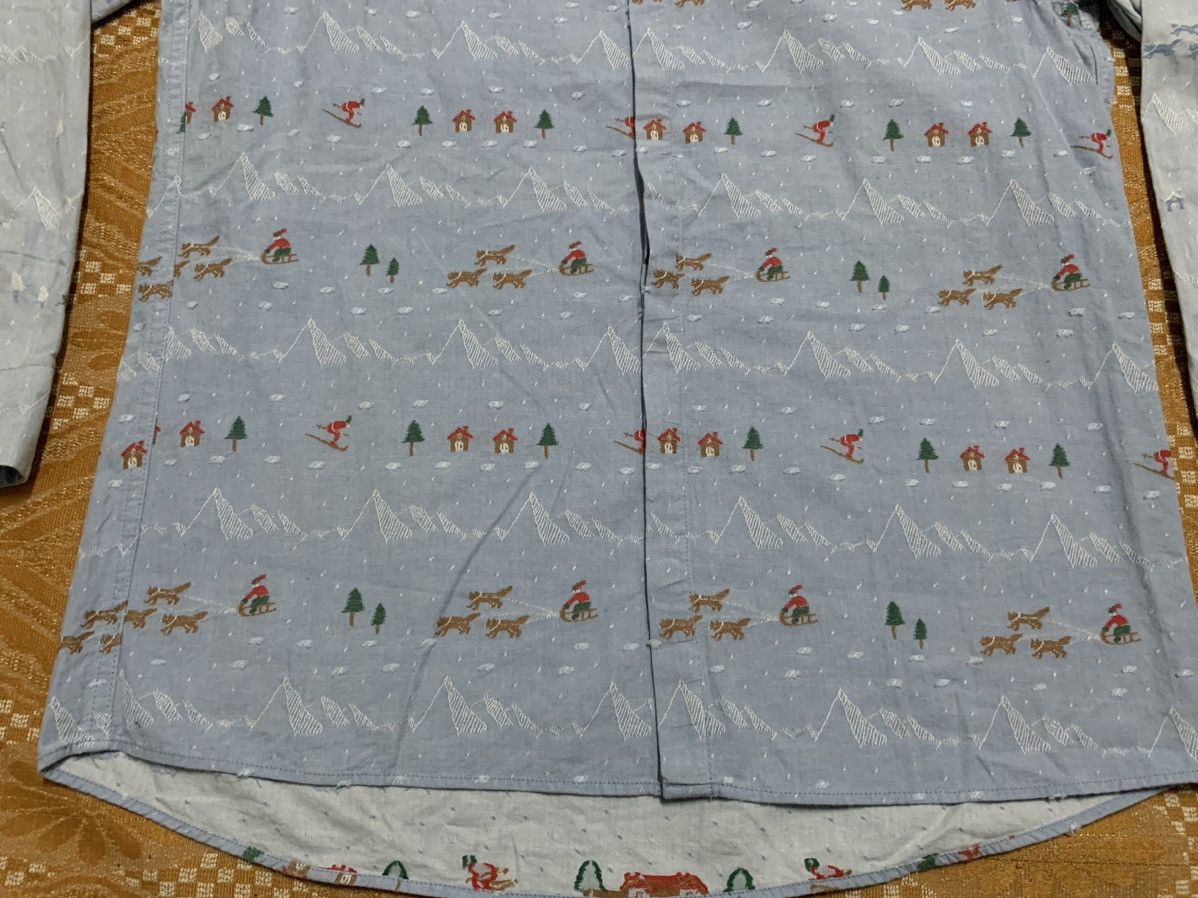 Issey Miyake 90s NE-NET ISSEY MIYAKE BUTTON UP SHIRT FULLPRINT DESIGN Size US XL / EU 56 / 4 - 4 Thumbnail