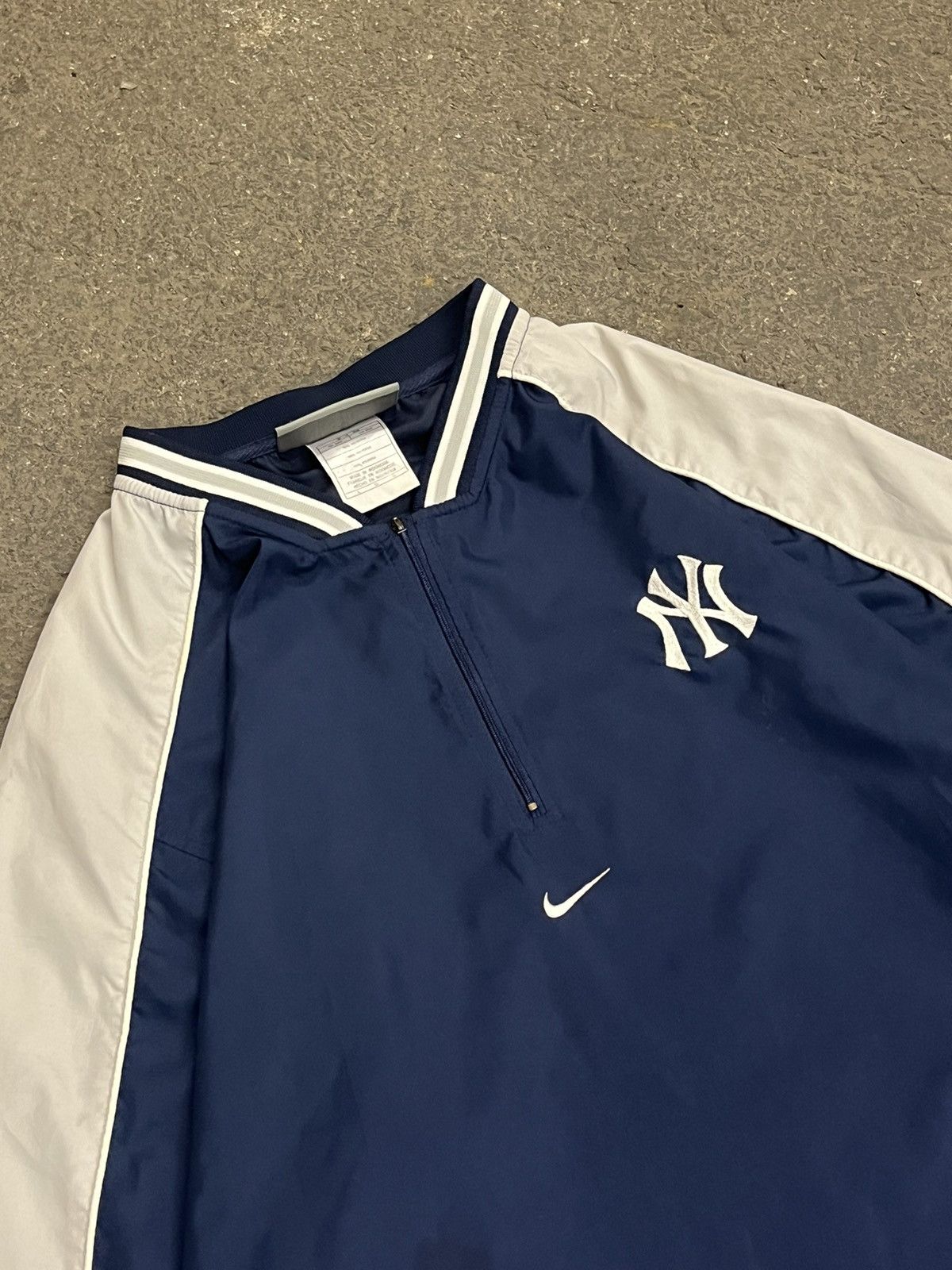 Nike × Vintage Nike center swoosh NY Yankees pull over jacket hype rare y2k Size US XL / EU 56 / 4 - 5 Thumbnail