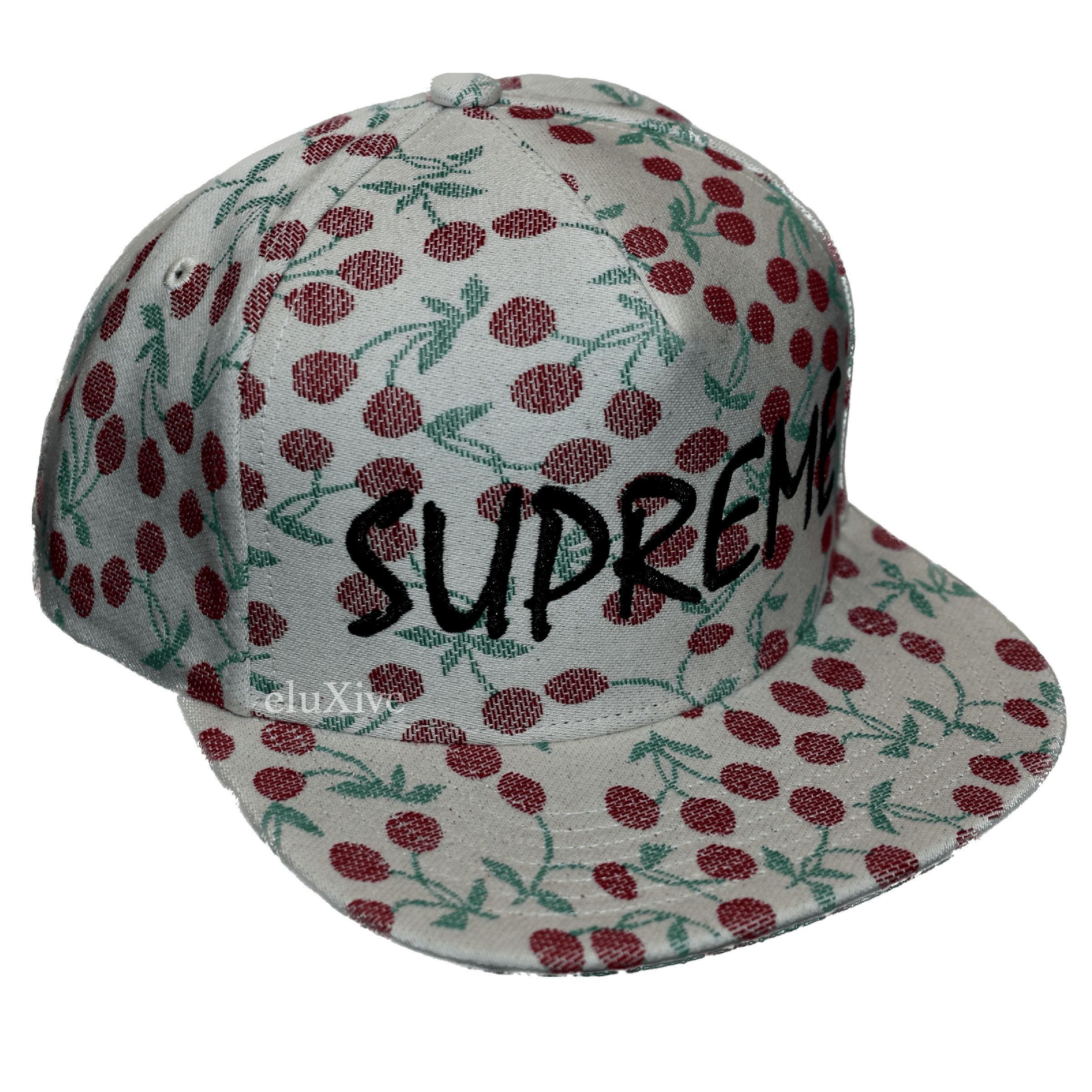 Supreme Supreme Cherries Woven Snapback Hat Natural Size ONE SIZE - 1 Preview