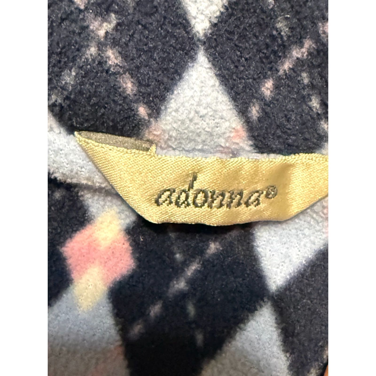 Vintage Adonnna Shirt Women's Large Blue White Pink Button Up Sleepwear Pajama Top Size L / US 10 / IT 46 - 5 Thumbnail