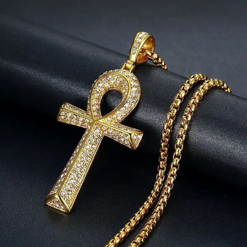 Jewelry Egyptian Cross Pendant Necklace Size ONE SIZE - 1 Thumbnail