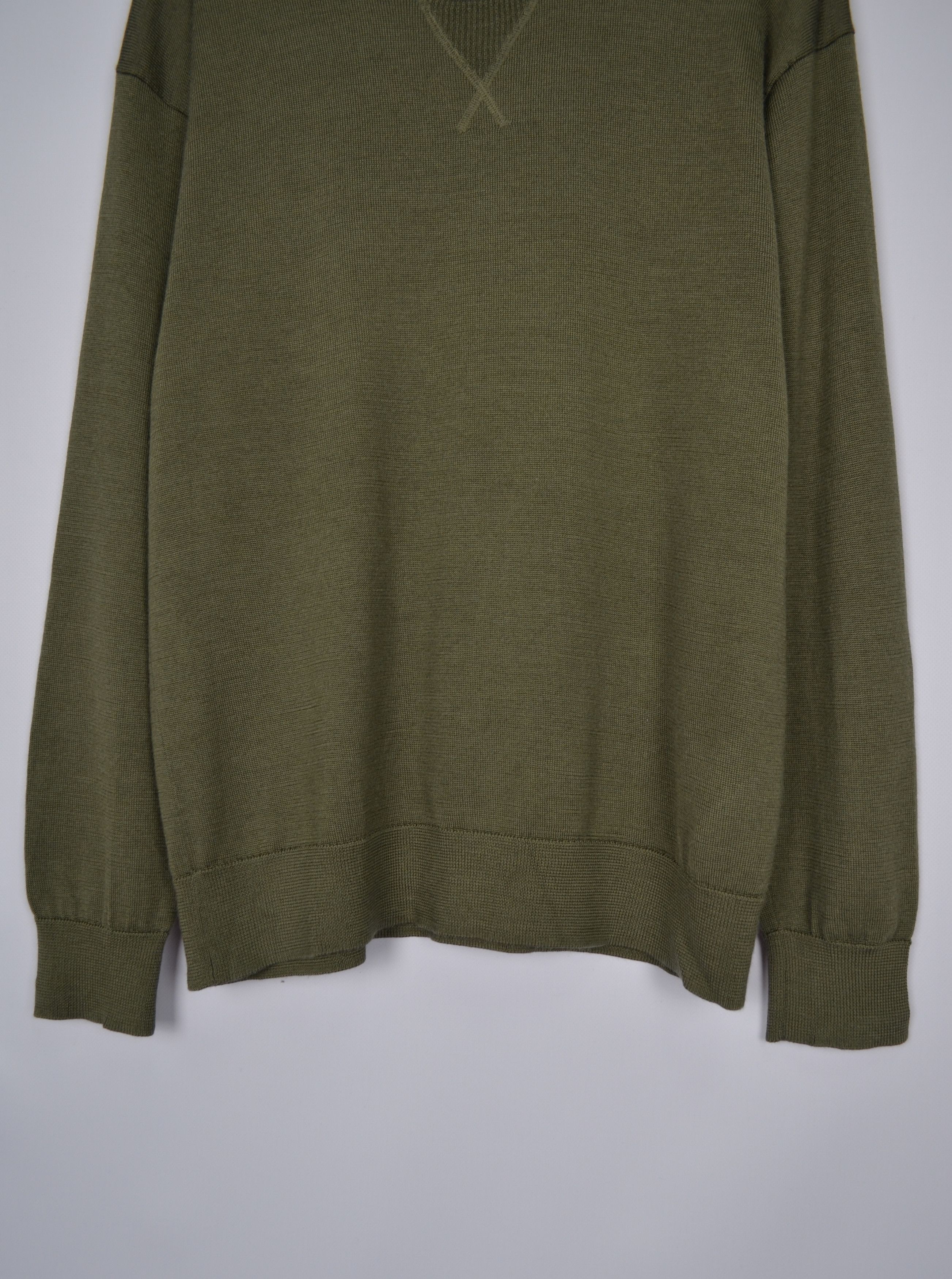 Icebreaker Icebreaker Merino Wool Hybrid Jersey Sweater Deep Olive Sz M Size US M / EU 48-50 / 2 - 4 Thumbnail
