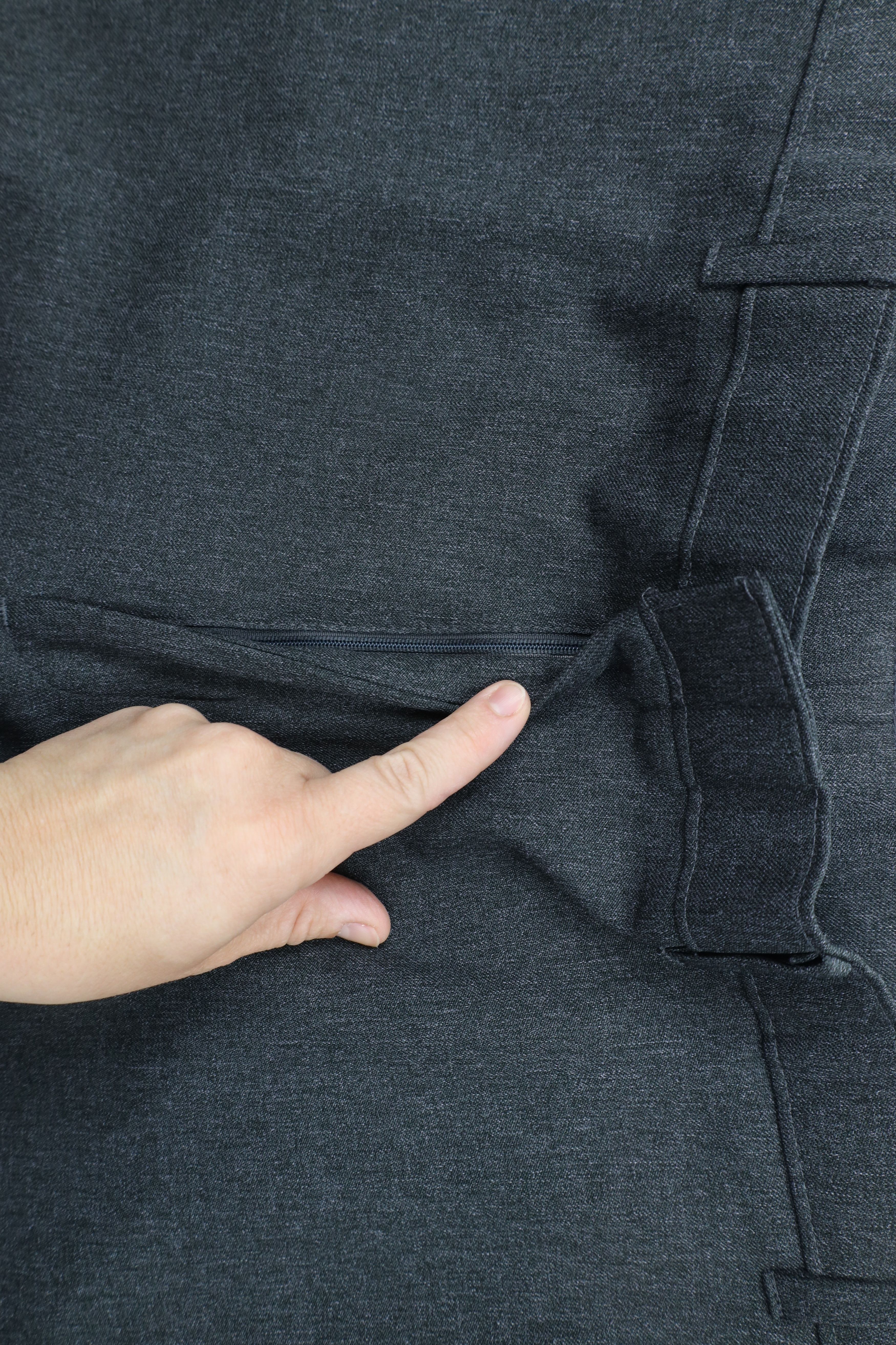 Levi's × Vintage Vintage 90s Levis Knit Wide Leg Chino Pants Trousers Gray Size US 40 / EU 56 - 5 Thumbnail