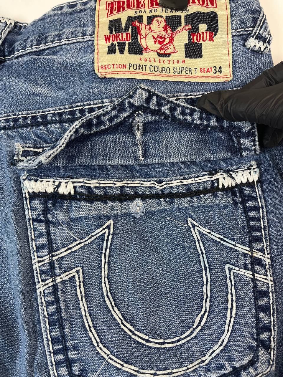 True Religion VINTAGE USA TRUE RELIGION SUPER JEANS STRAIGHT DENIM SIZE 36 Size US 36 / EU 52 - 3 Thumbnail