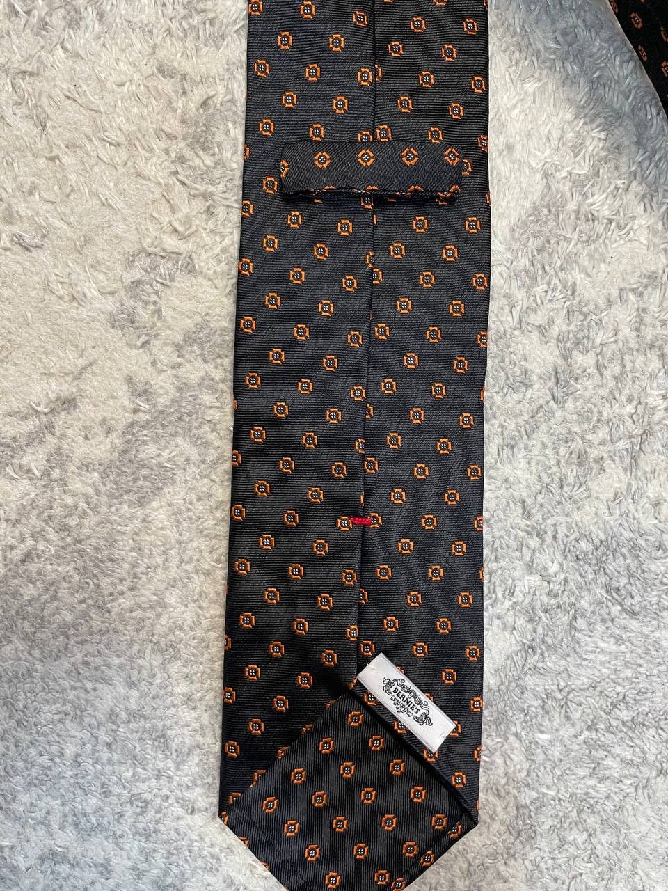 Other Vintage Bernie’s 100% Silk Necktie Black Orange Classic Mens Size ONE SIZE - 6 Thumbnail