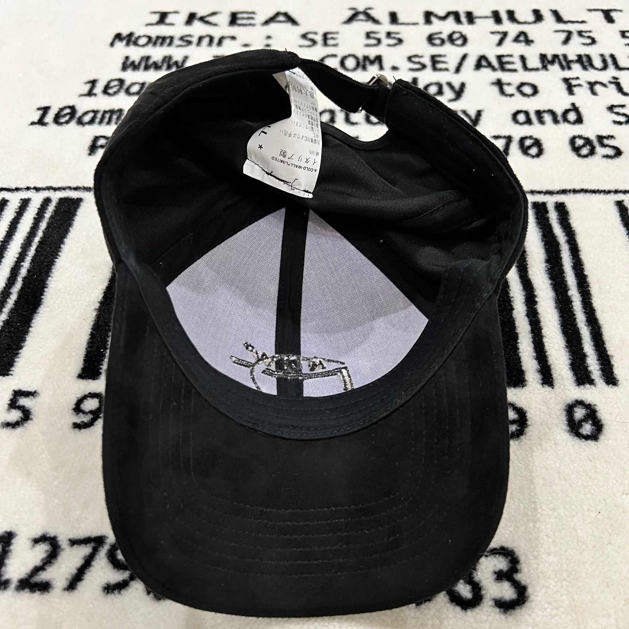 A-COLD-WALL* A-COLD-WALL* EMBROIDERED LOGO Back Label Tag SUEDE CAP Size ONE SIZE - 5 Thumbnail