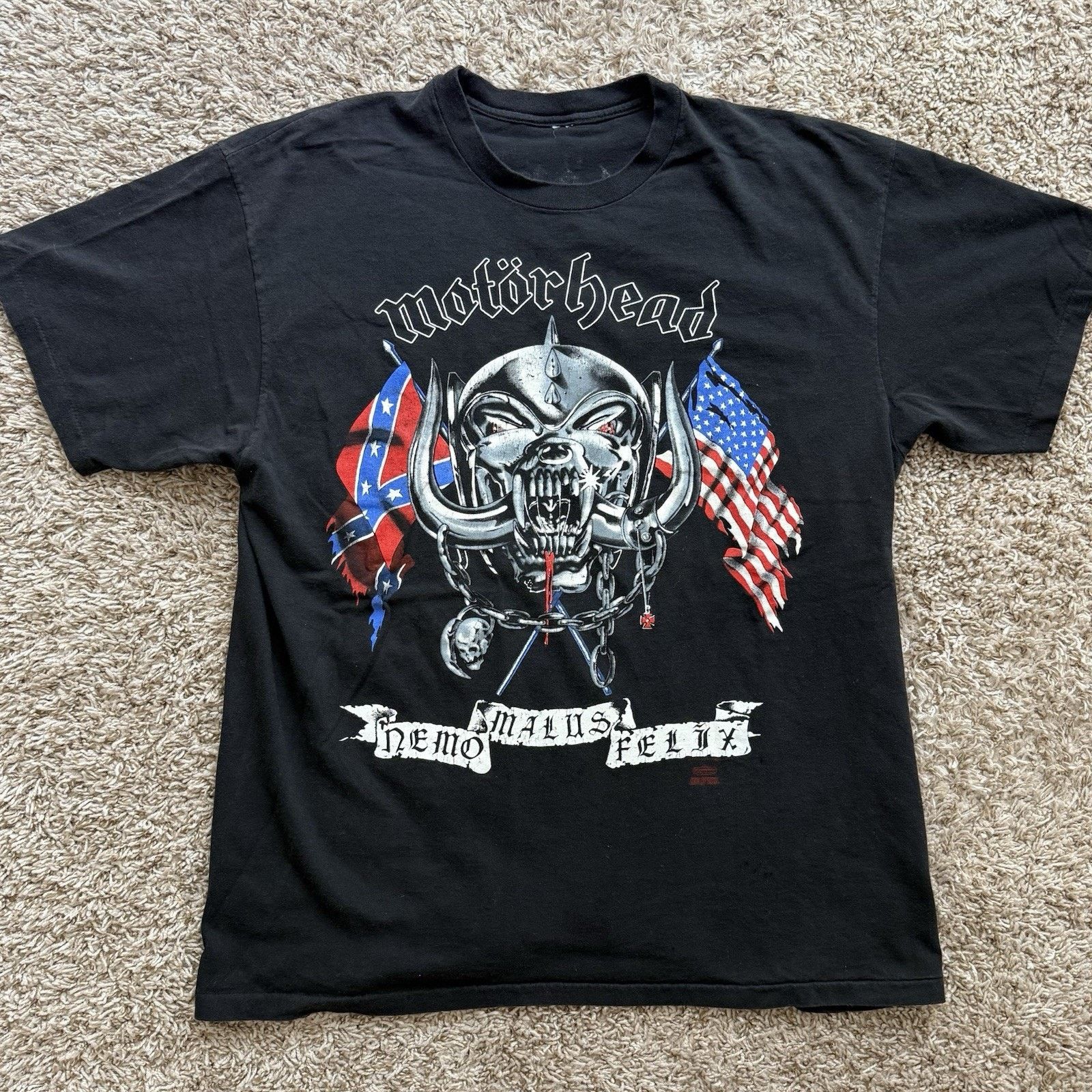 Vintage Vintage 1991 MotorHead Black Tour T-Shirt Band Tee Size L Size US L / EU 52-54 / 3 - 1 Thumbnail