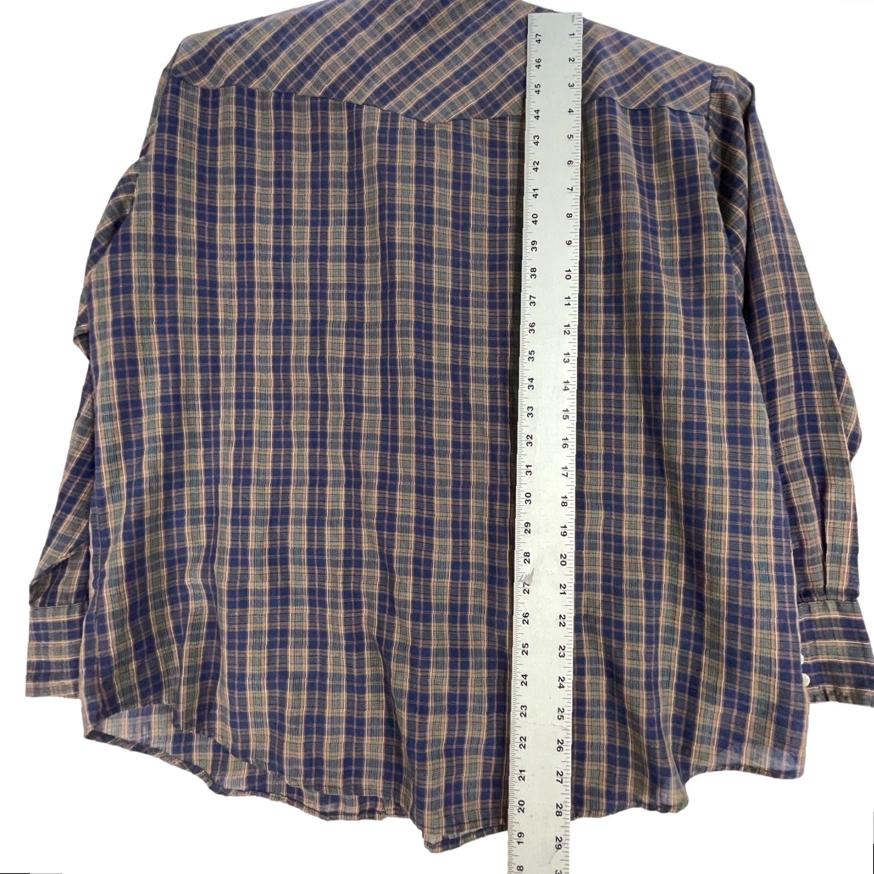 Vintage VINTAGE JJ COCHRAN Western Shirt Mens XL Blue Green Plaid Pearl Snaps Rodeo Cowboy FLAW Shirt Mens XL Blue Plaid Pearl Snaps Western Cowboy Rodeo FLAW Size US XL / EU 56 / 4 - 6 Thumbnail