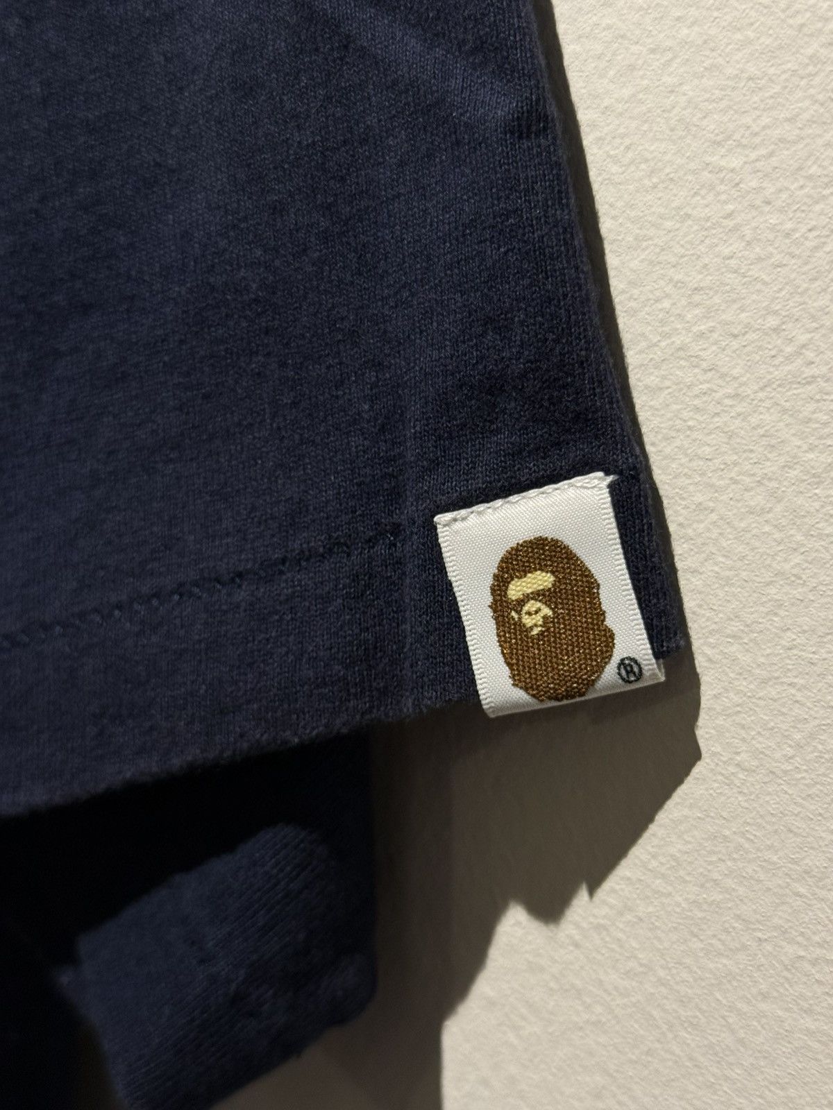 Bape Bape spell out chrome logo navy tee size S Size US S / EU 44-46 / 1 - 5 Thumbnail