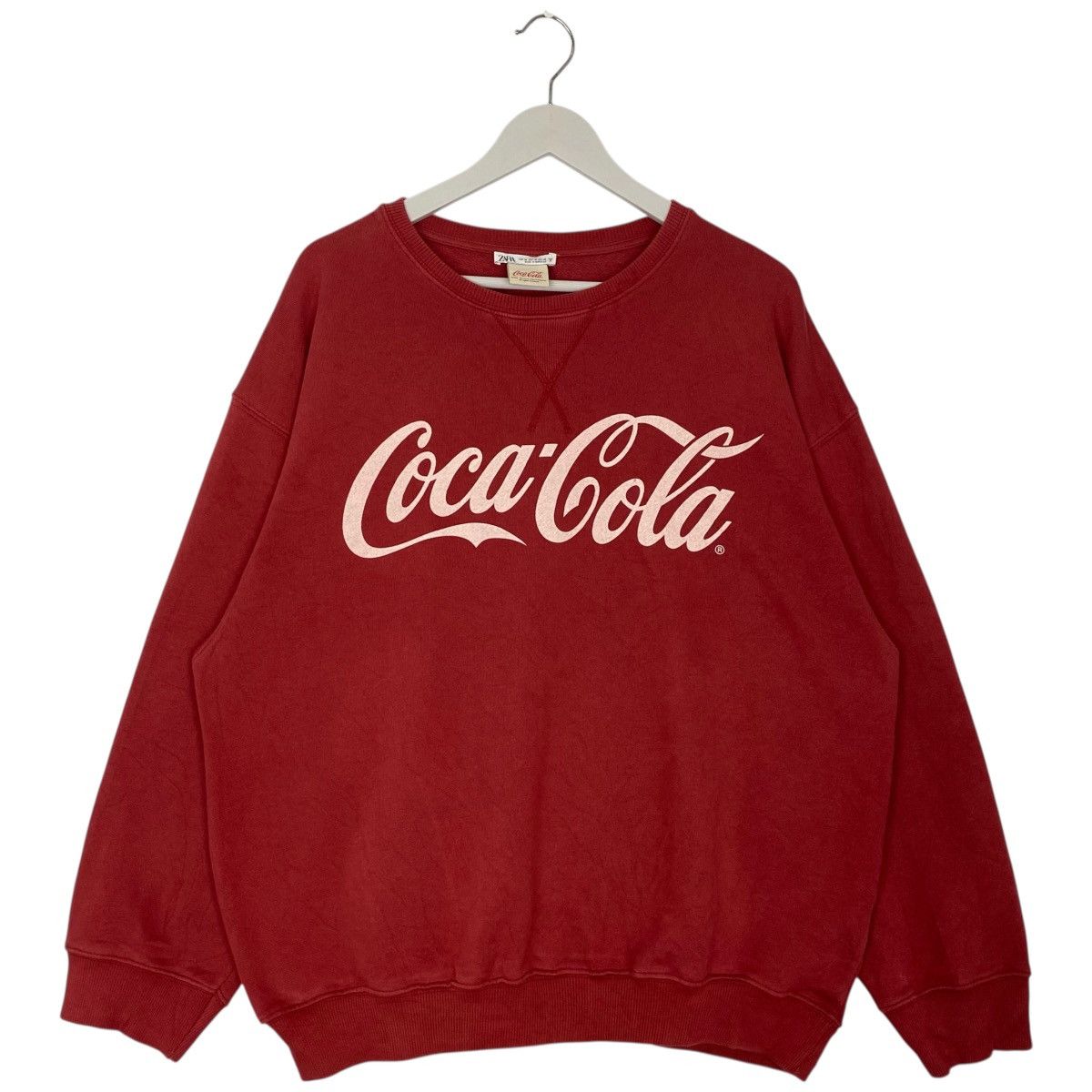 Vintage Vintage Coca Cola Sweatshirt Crewneck Big Logo Red Size L Size US L / EU 52-54 / 3 - 1 Thumbnail