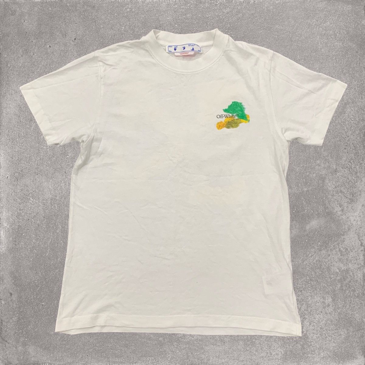 Off-White Off White Small Tee Paint Brush Arrows White T-Shirt Virgil Size US S / EU 44-46 / 1 - 2 Thumbnail