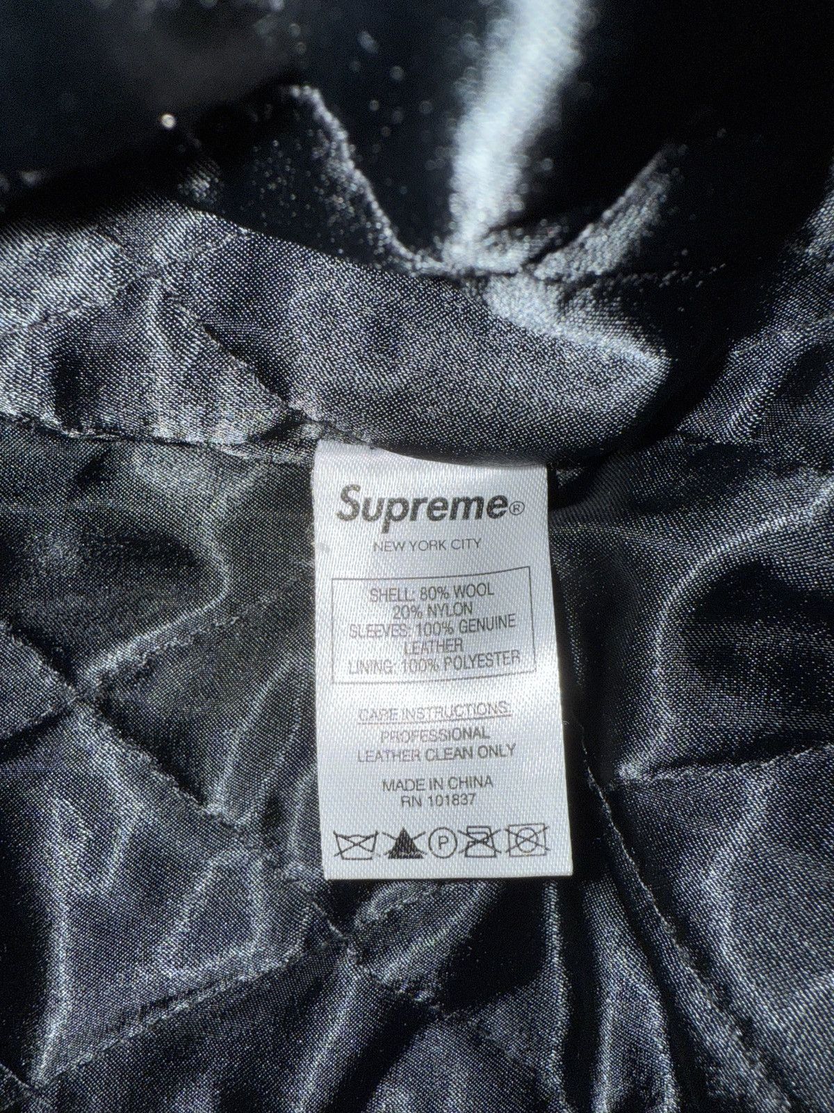 Supreme Supreme motion logo varsity jacket Size US XL / EU 56 / 4 - 5 Thumbnail
