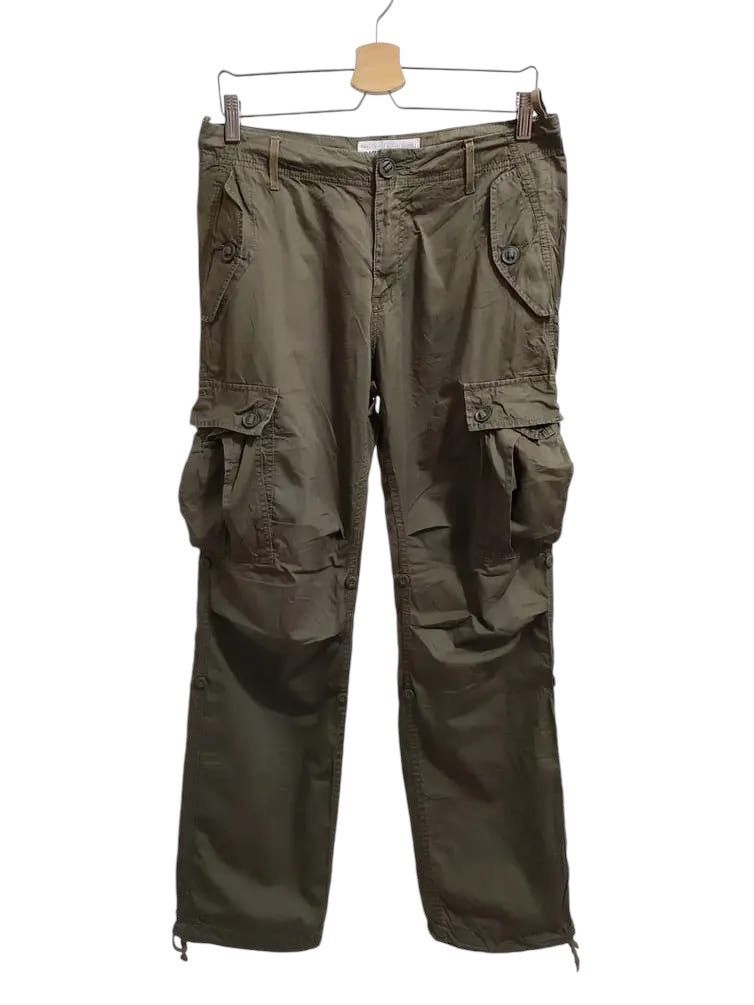 Japanese Brand BACK NUMBER Drawstring Waist/Hem MultiPocket Tactical Pants Size US 30 / EU 46 - 1 Thumbnail