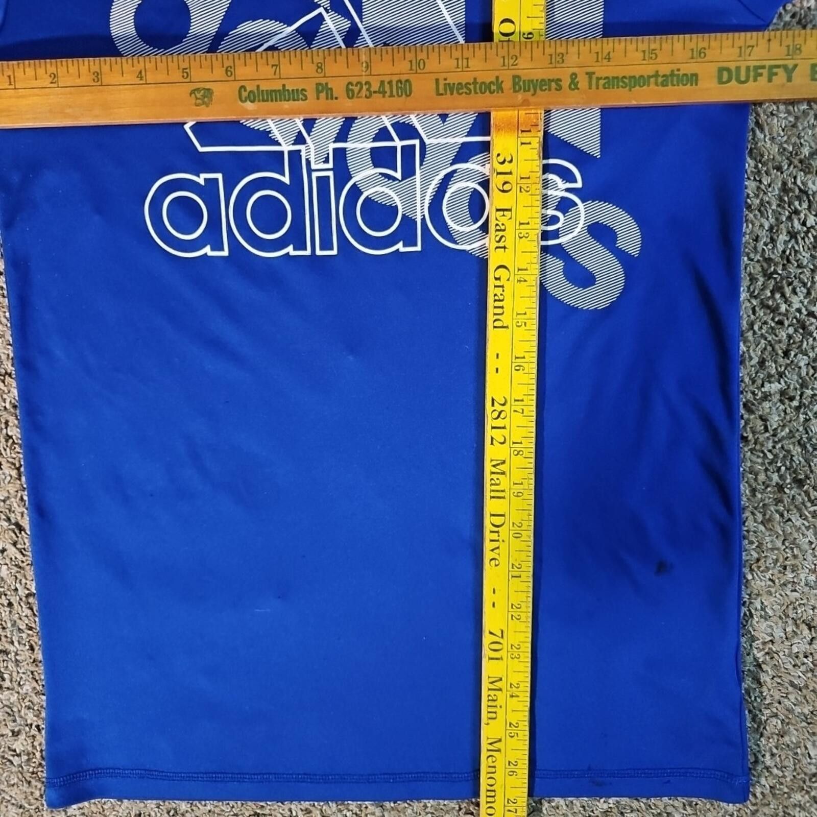 Adidas Adidas L(14/16) Athletic Blue Shirt Size US L / EU 52-54 / 3 - 5 Thumbnail