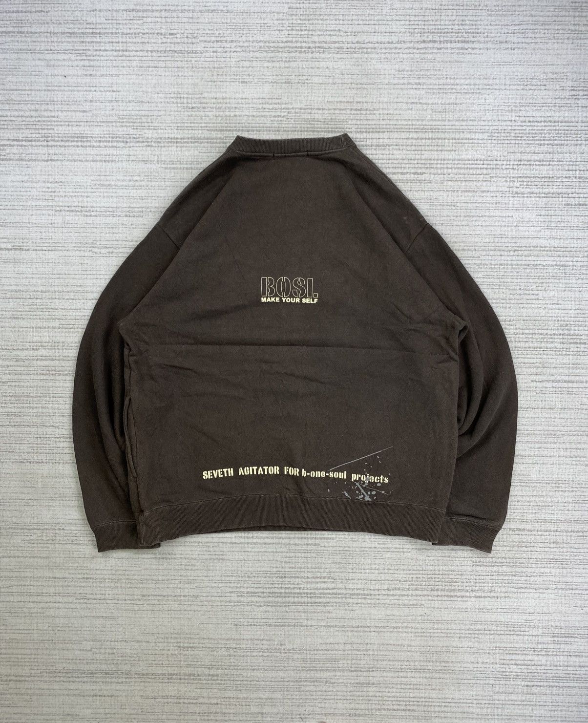 Hysteric Glamour × Vintage Vintage B One Soul Dark Brown Sweatshirt Size US XL / EU 56 / 4 - 2 Thumbnail