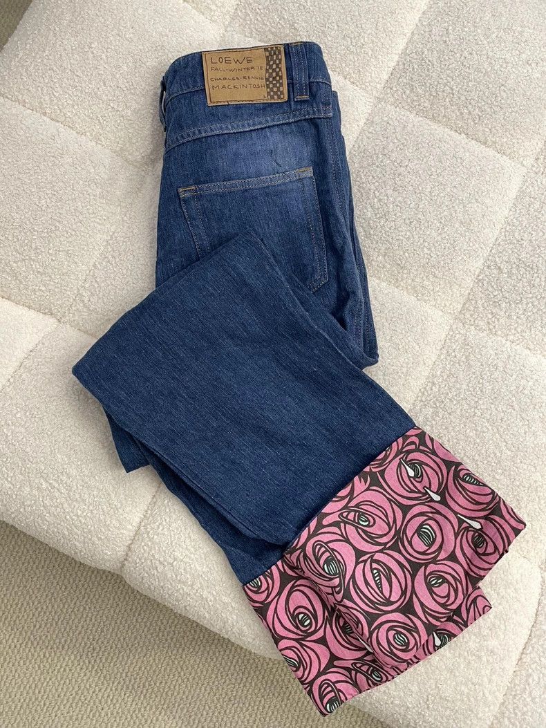Loewe LOEWE Floral hem on jeans Size 24" / US 00 / IT 34 - 3 Thumbnail