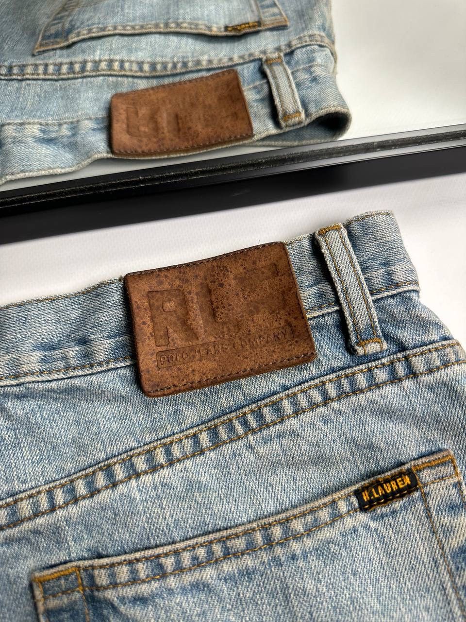 Polo Ralph Lauren Vintage Polo Ralph Lauren Washed Dirty Baggy Jeans USA Size US 34 / EU 50 - 6 Thumbnail