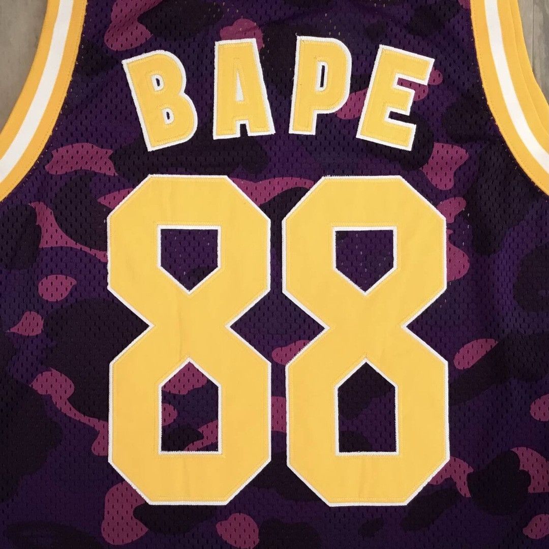 Bape BAPE STA Purple camo basketball tank top a bathing ape Size US XL / EU 56 / 4 - 4 Thumbnail
