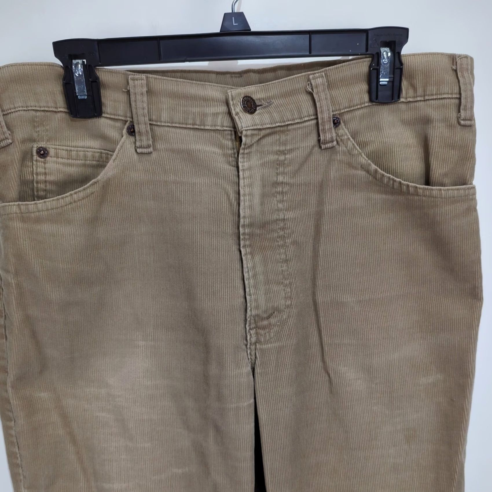 Levi's VINTAGE Levi's 517 Corduroy Jeans 34x30 Bootcut Tan Levi Strauss USA Made 5-Pocket Button Zip Mens Size US 34 / EU 50 - 2 Thumbnail