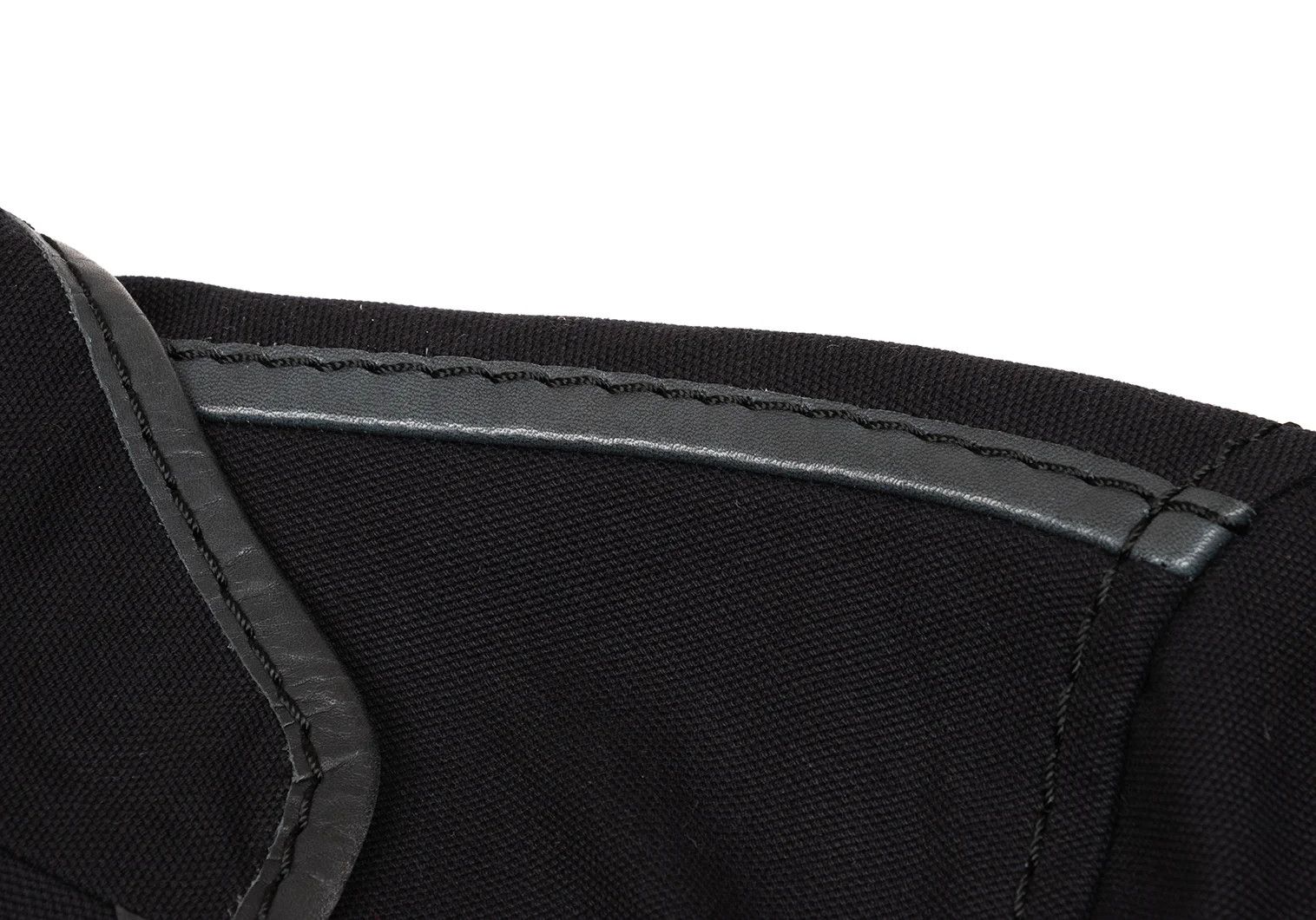 Issey Miyake Leather Piping Canvas Jacket in Black 2 Size US M / EU 48-50 / 2 - 4 Thumbnail