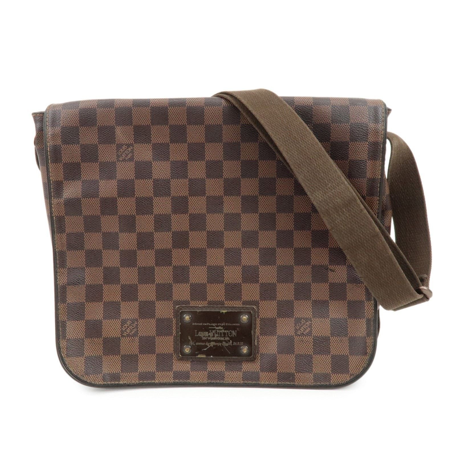 Louis Vuitton Louis Vuitton Damier Ebene Brooklyn Messenger Bag Brown Size ONE SIZE - 1 Thumbnail