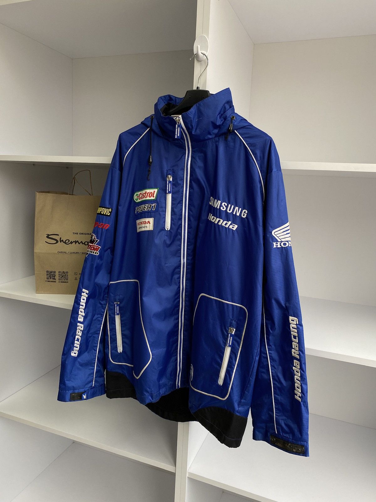 Honda × Vintage Samsung Honda Castrol Racing Jacket vintage Size US XL / EU 56 / 4 - 3 Thumbnail