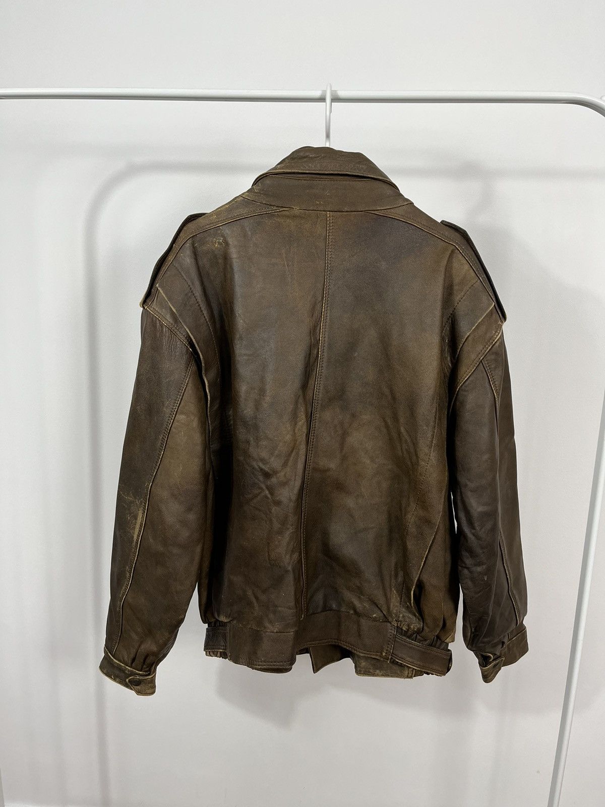 Vintage Vintage Leather Biker Jacket Size US L / EU 52-54 / 3 - 10 Thumbnail