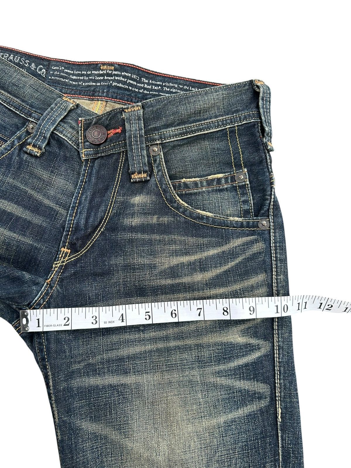 Kapital VINTAGE LEVIS HIPPIES STYLE RUSTY DISTRESSED DENIM JEANS Size US 30 / EU 46 - 18 Thumbnail