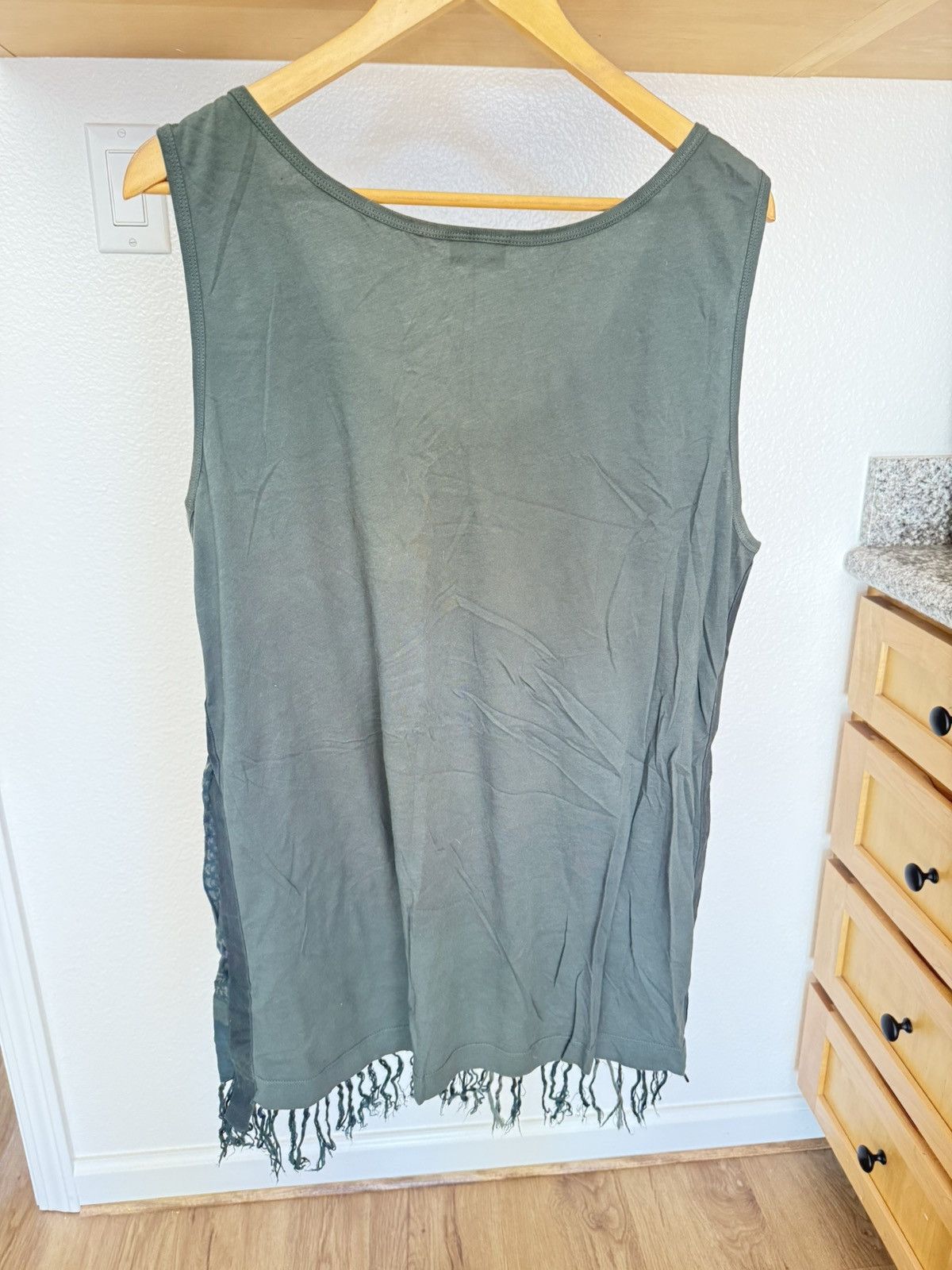 Dries Van Noten DRIES VAN NOTEN SS2016 GRAIL WOVEN TANK TOP FRINGE SIZE L Size US L / EU 52-54 / 3 - 3 Thumbnail