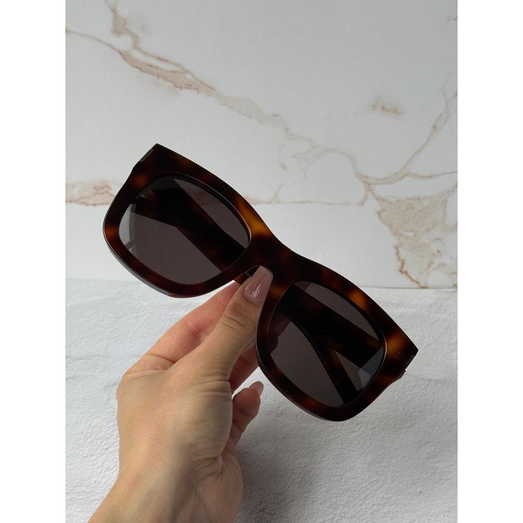 Saint Laurent Paris NEW Saint Laurent SL650 Monceau Brown Unisex Sunglasses Size ONE SIZE - 7 Thumbnail