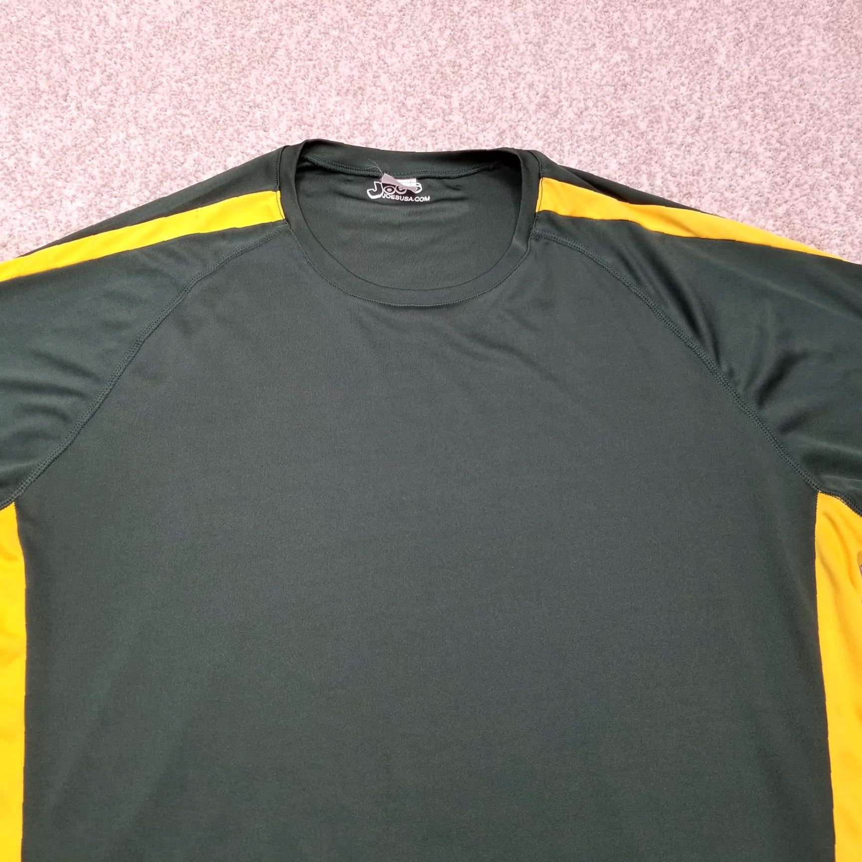 Vintage Joe's USA Shirt Mens Large Green Crew Neck Athletic Performance Wicking T-Shirt Casual Sportswear Size US L / EU 52-54 / 3 - 2 Thumbnail