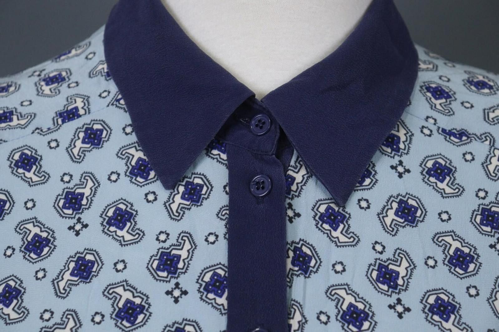 Designer Claudie Pierlot Multicolor Floral Silk Shirt Dress Size 36 Size M / US 6-8 / IT 42-44 - 6 Thumbnail