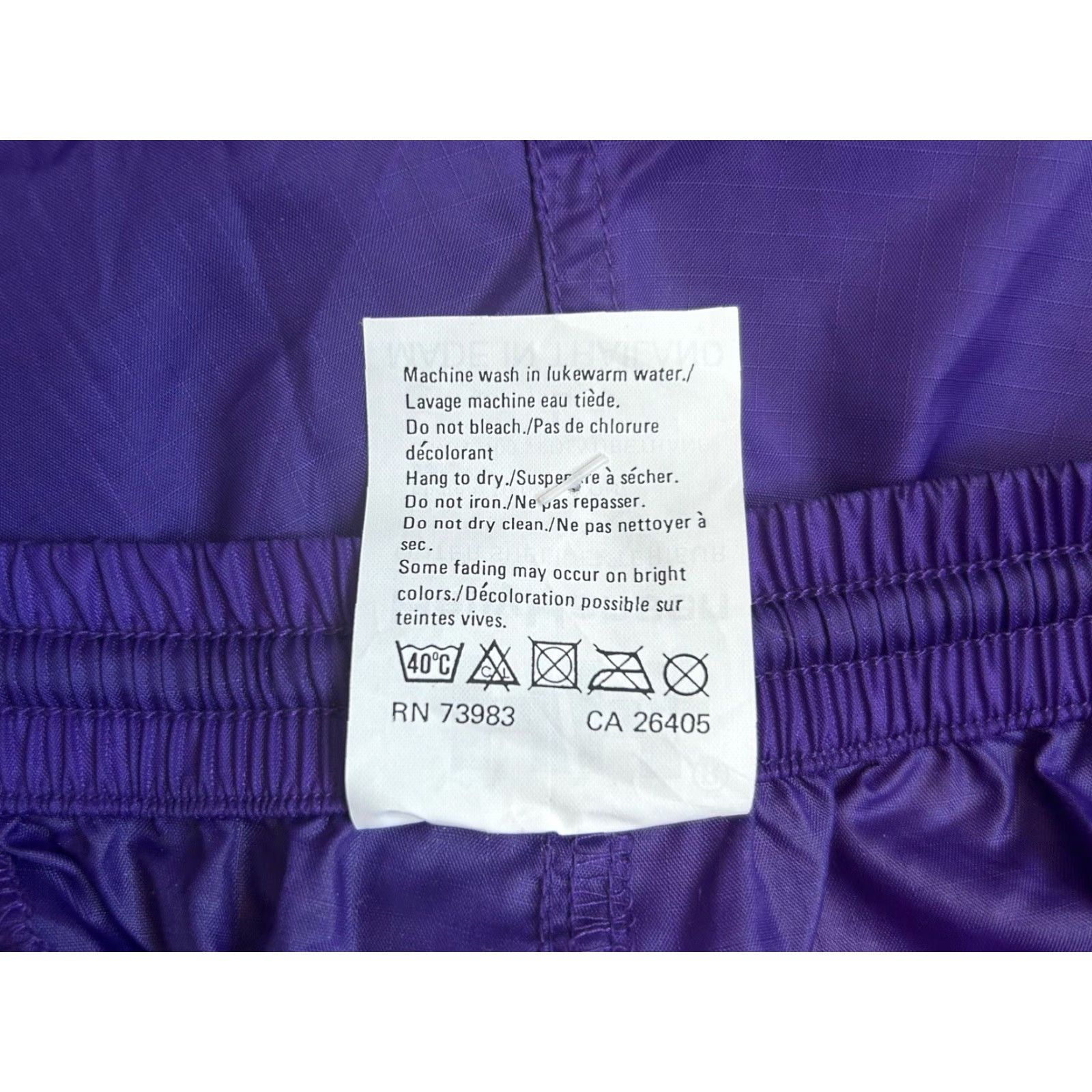 Helly Hansen VINTAGE Helly Hansen Windbreaker Hiking Pants Mens Large NWT 90s Purple Rain Pants 90s Mens Size US 33 - 6 Thumbnail