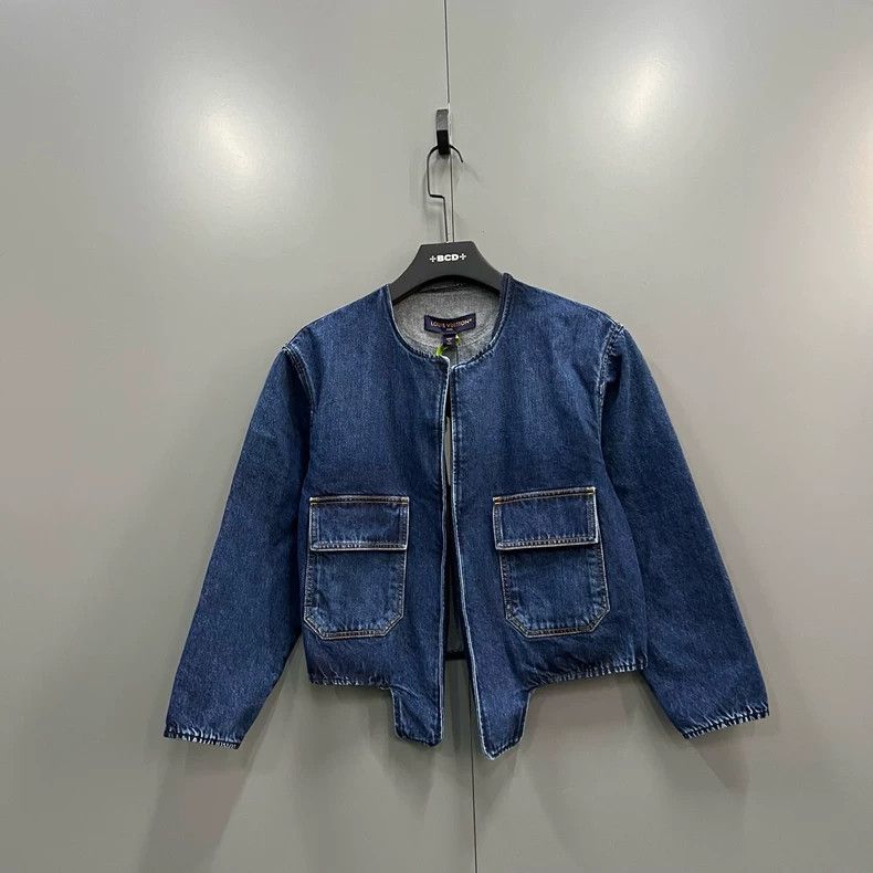 Louis Vuitton Blue cropped denim jacket