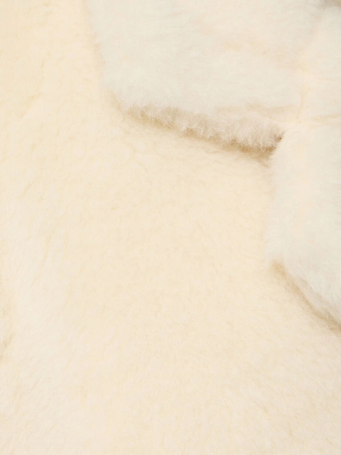 Max Mara MAX MARA Oggeri White Alpaca/Wool Cropped Teddy Coat Size XL / US 12-14 / IT 48-50 - 3 Thumbnail