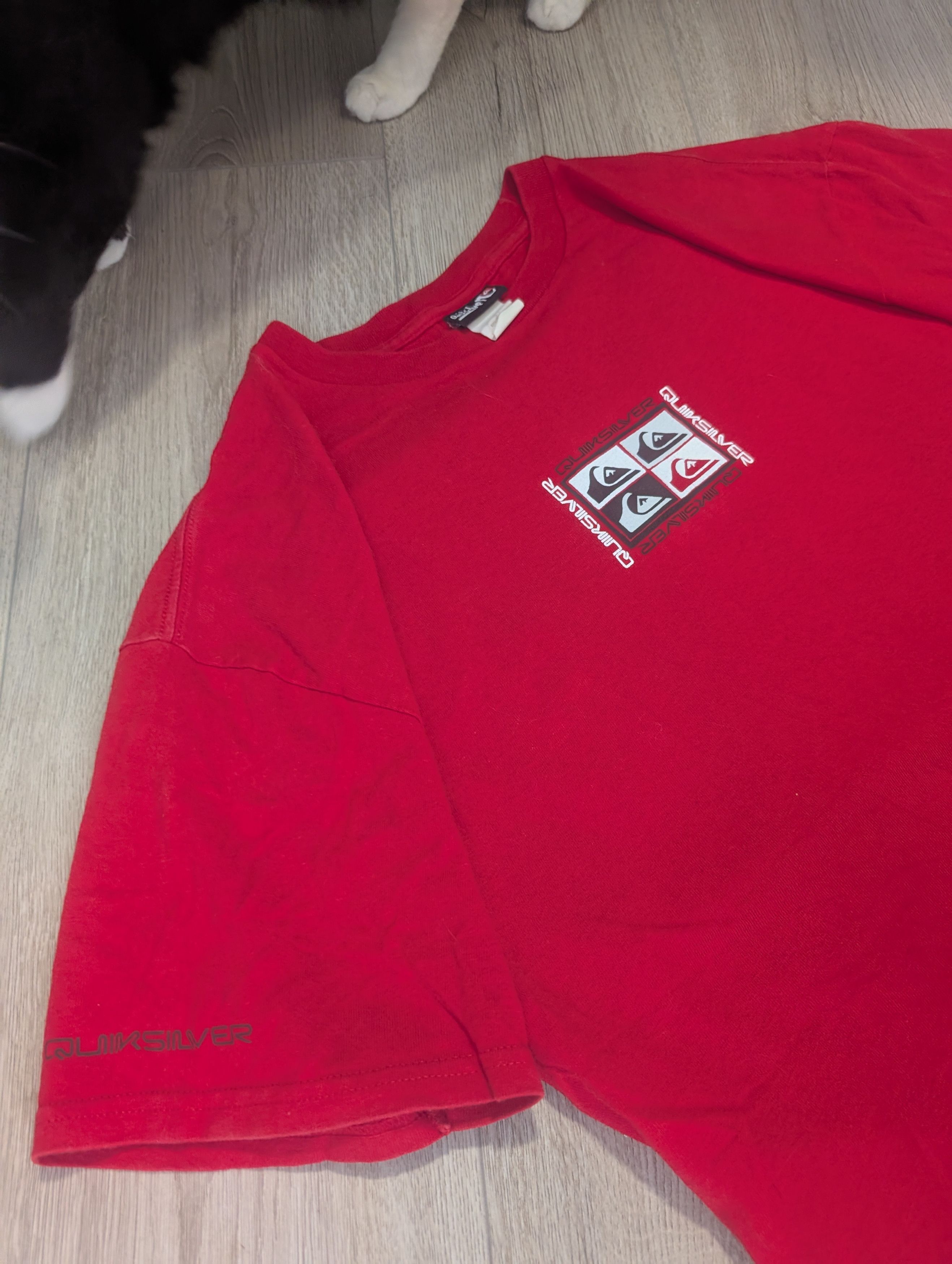 Quiksilver × Vintage VINTAGE red Quicksilver red graphic tee Size US L / EU 52-54 / 3 - 4 Thumbnail