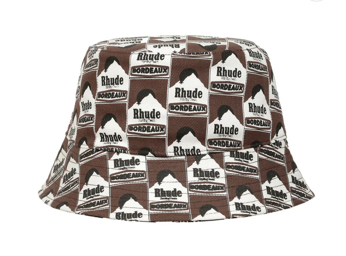 Rhude Rhude Moonlight Bucket Hat 'Multi' Allover Logo Graphic O/S Size ONE SIZE - 1 Thumbnail