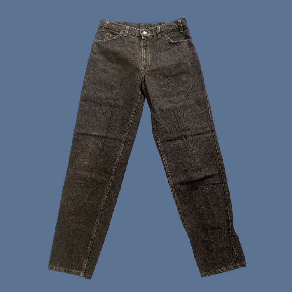 Levi's VINTAGE Levi's 550 Jeans 34x34 90s Black Denim Relaxed Fit 5-Pocket Men USA Size US 34 / EU 50 - 1 Thumbnail