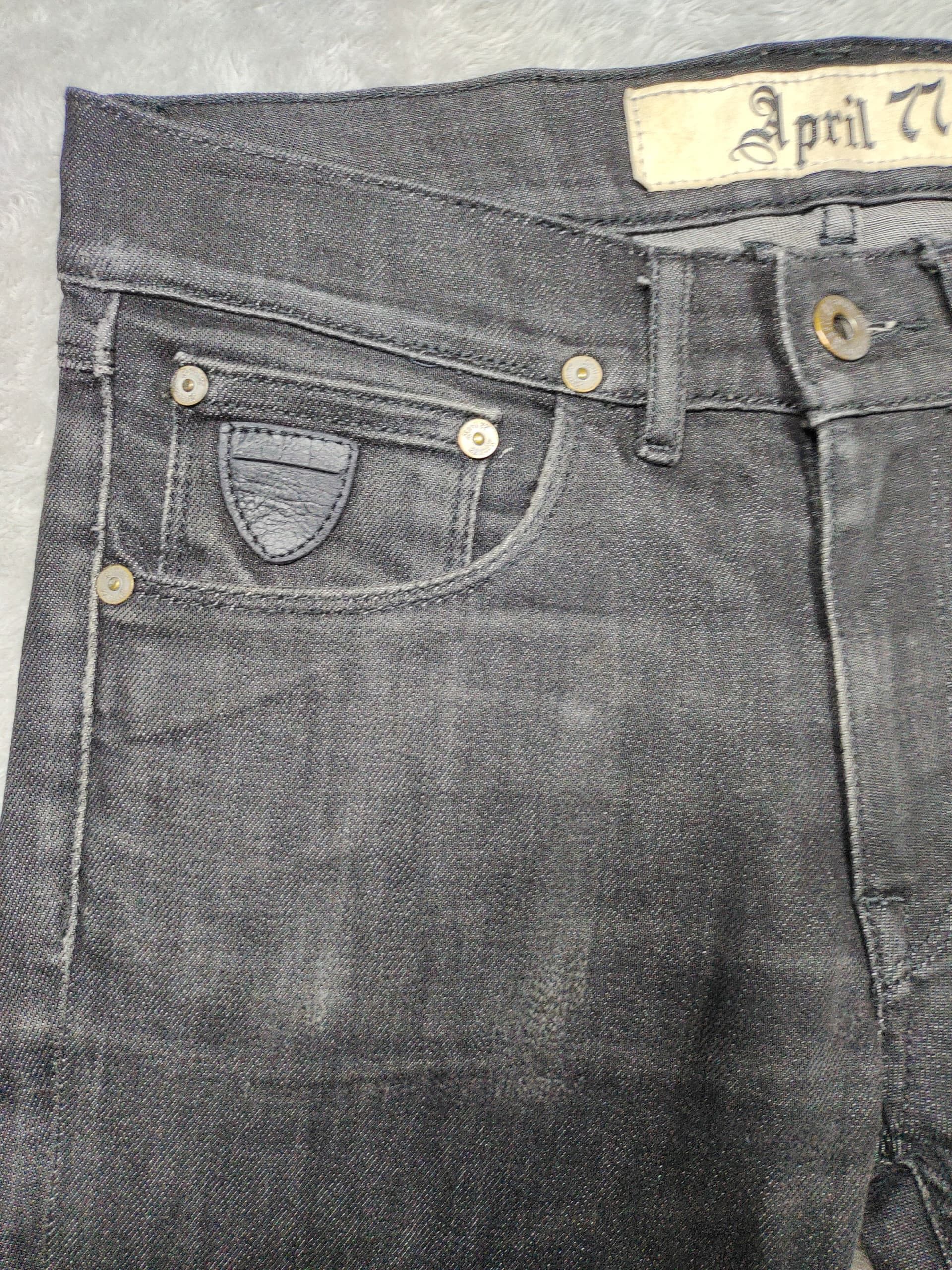 April 77 APRIL 77 RIPPED SKINNY BLACK JEANS Size 28" / US 6 / IT 42 - 5 Thumbnail