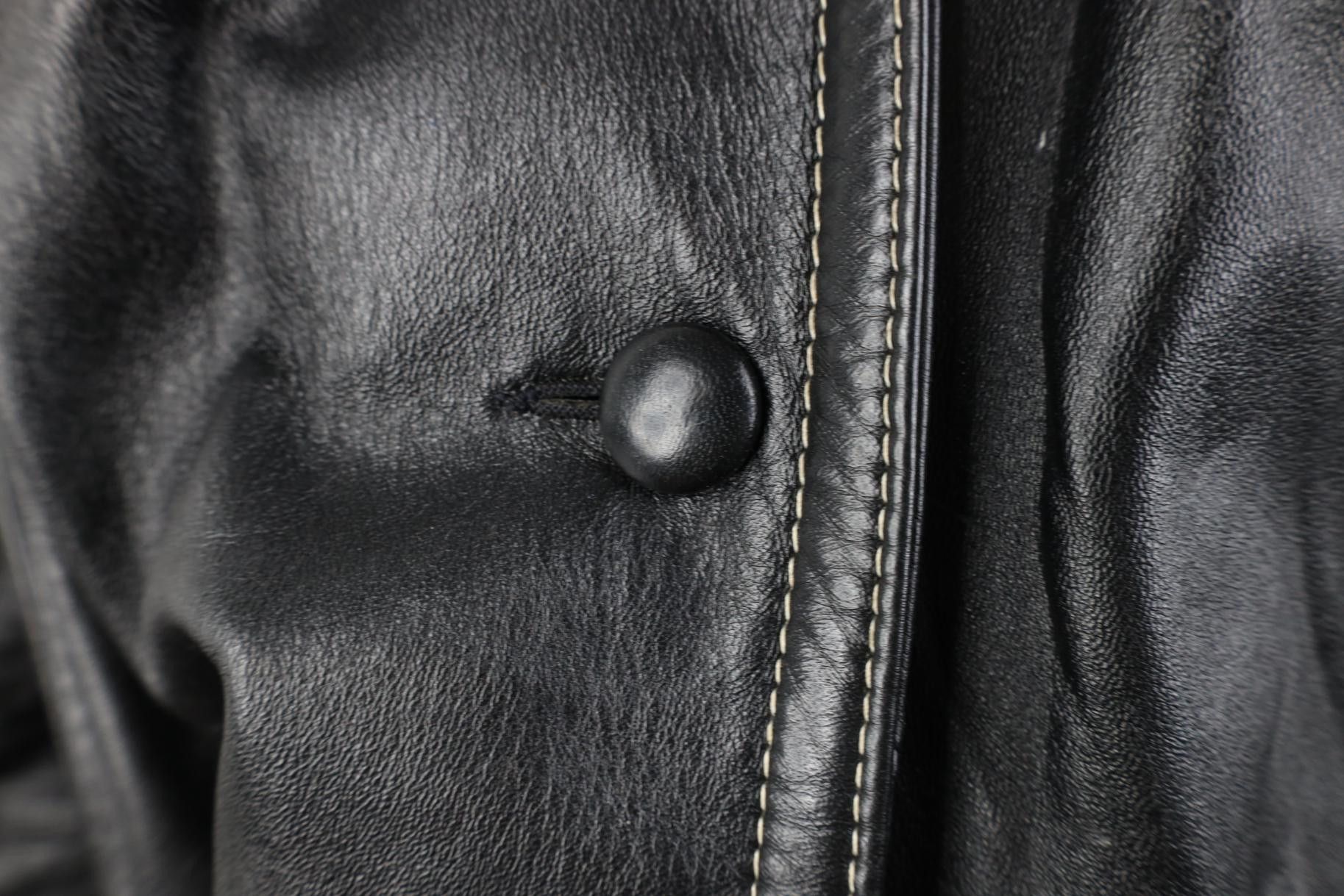 Vintage Vintage 70s Streetwear Leather Trench Coat Jacket Black Size L / US 10 / IT 46 - 5 Thumbnail