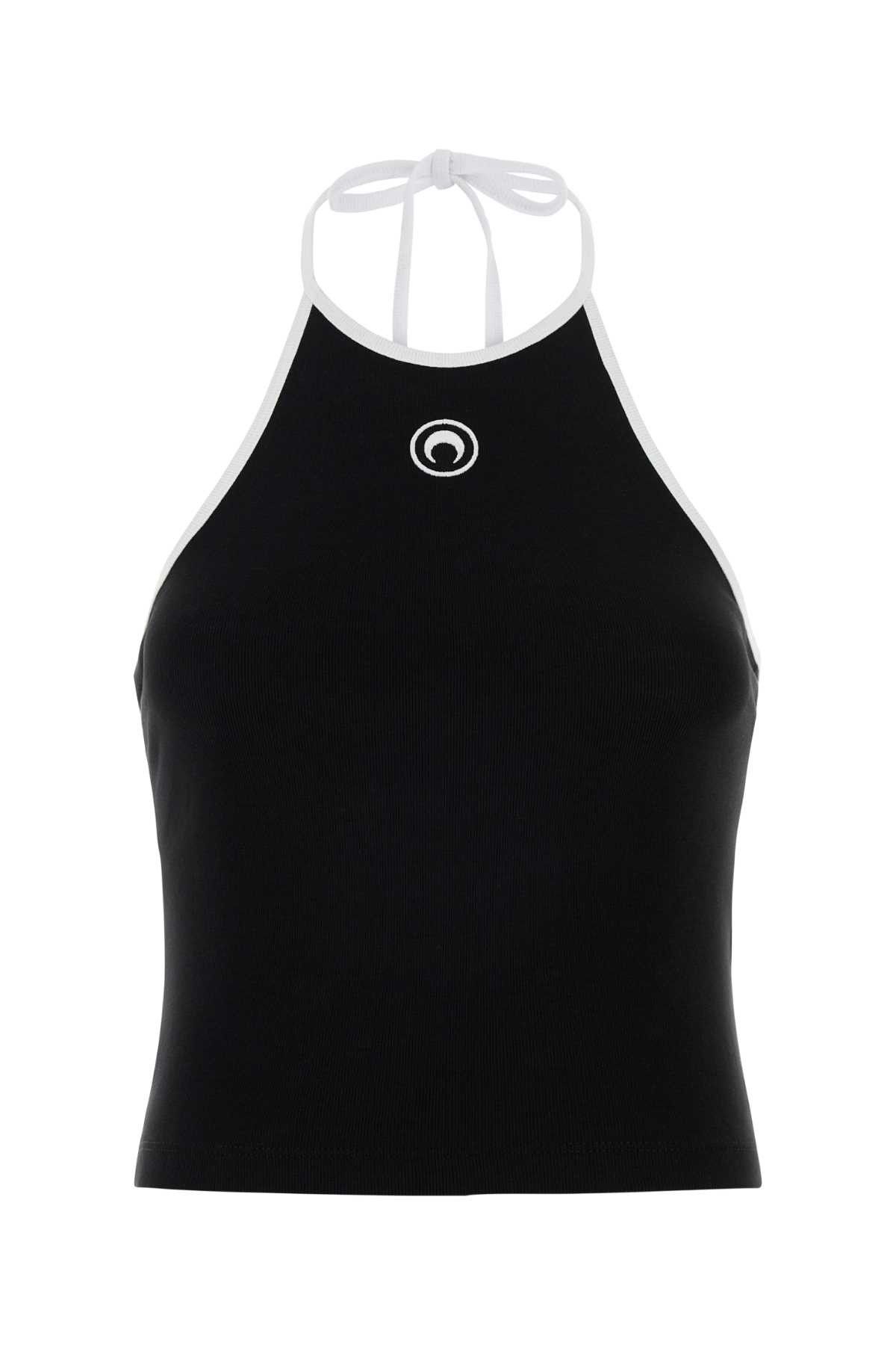 Marine Serre Black Cotton Tank Top Size XS / US 0-2 / IT 36-38 - 1 Thumbnail