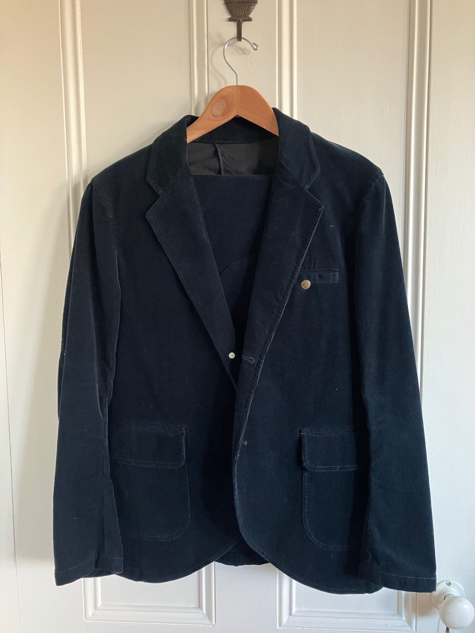 Ben Davis Ben Davis Japan Project Line Navy Corduroy Suit, Rare Size 38R - 1 Thumbnail