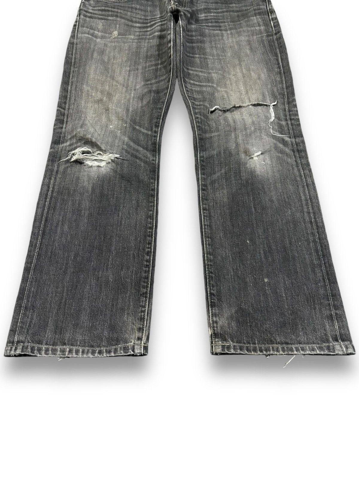 Undercover × Uniqlo Vintage Uniqlo UJ Faded Wash Loose Distressed Grunge Jeans Size US 36 / EU 52 - 8 Thumbnail