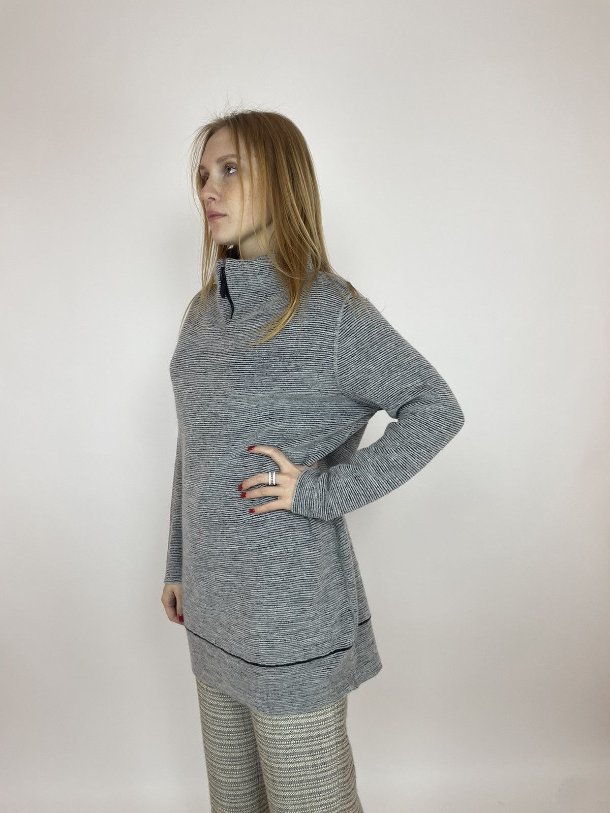 Annette Gortz × Designer annette gortz wool long sweater half zip Womens size XL Size XL / US 12-14 / IT 48-50 - 4 Thumbnail