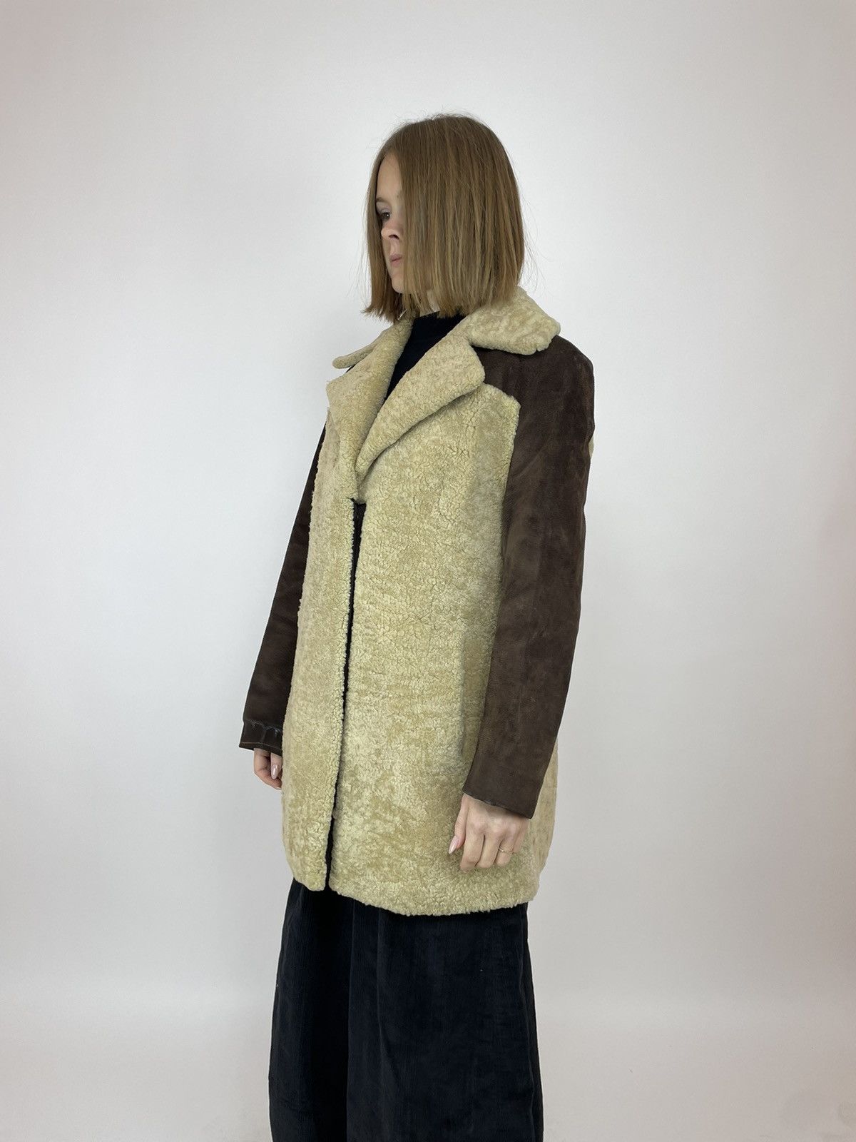 Vintage Vintage Sheepskin coat leather winter overcoat Women's Size S / US 4 / IT 40 - 3 Thumbnail