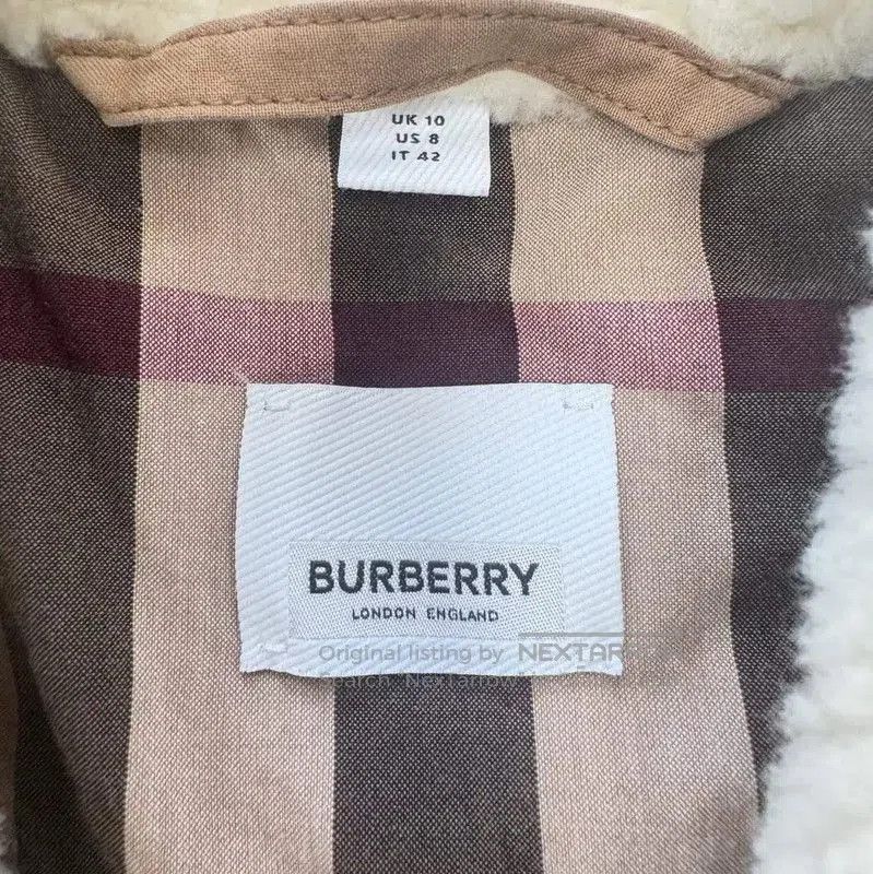 Burberry Burberry White Cotton Coat for Women. Size M / US 6-8 / IT 42-44 - 3 Thumbnail