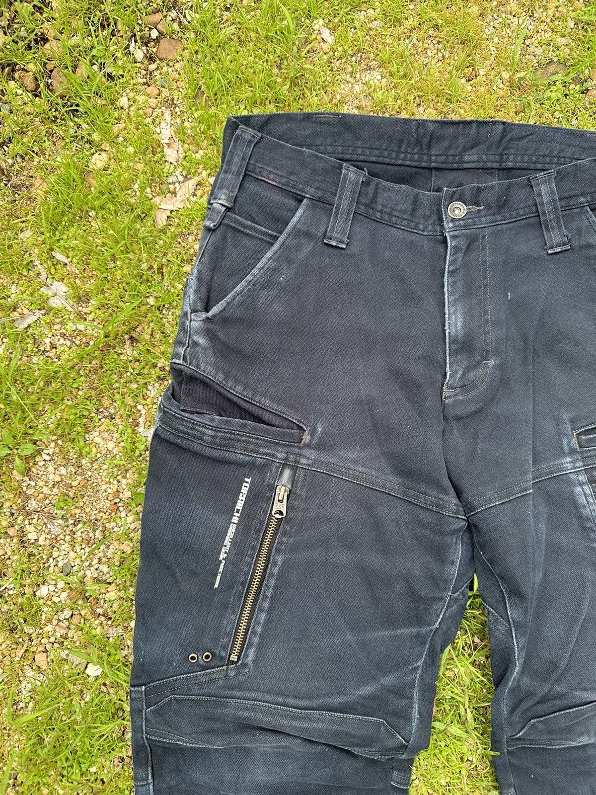 Beauty Beast VINTAGE DOUBLE KNEE TORAICHI JAPAN FADED BIKERS PANTS Size US 32 / EU 48 - 3 Thumbnail