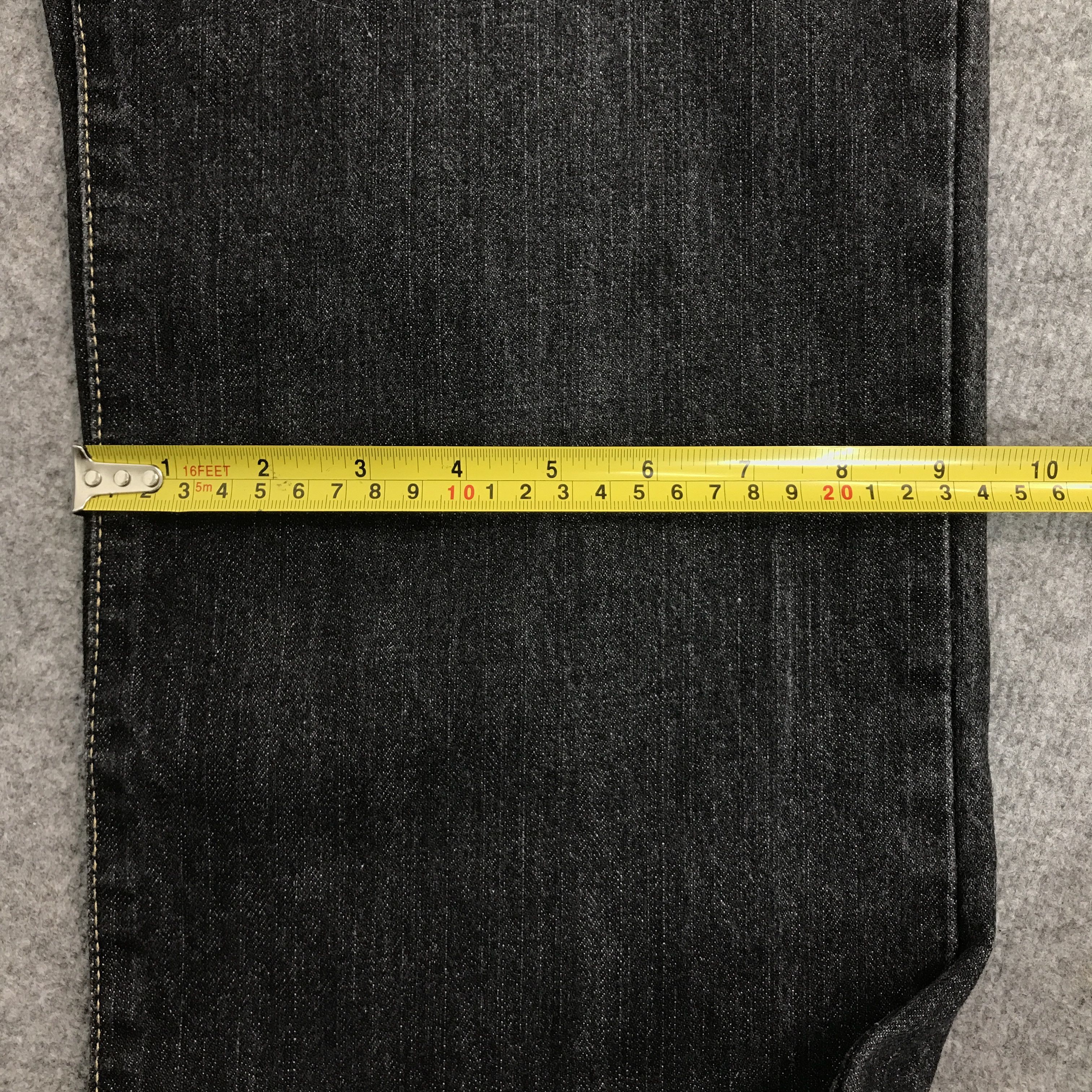 Japanese Brand Japan brand black denim leflah jeans pants Size US 31 - 10 Thumbnail