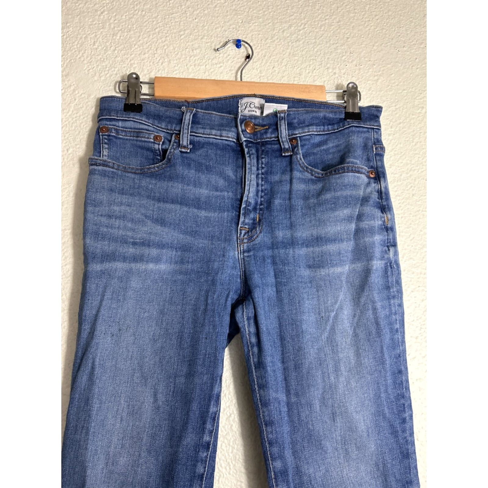J.Crew J.CREW Jeans 9” High Rise Toothpick Medium Wash Blue 28x26 Size 28 Regular Women Skinny Denim Pants Size 28" / US 6 / IT 42 - 4 Thumbnail