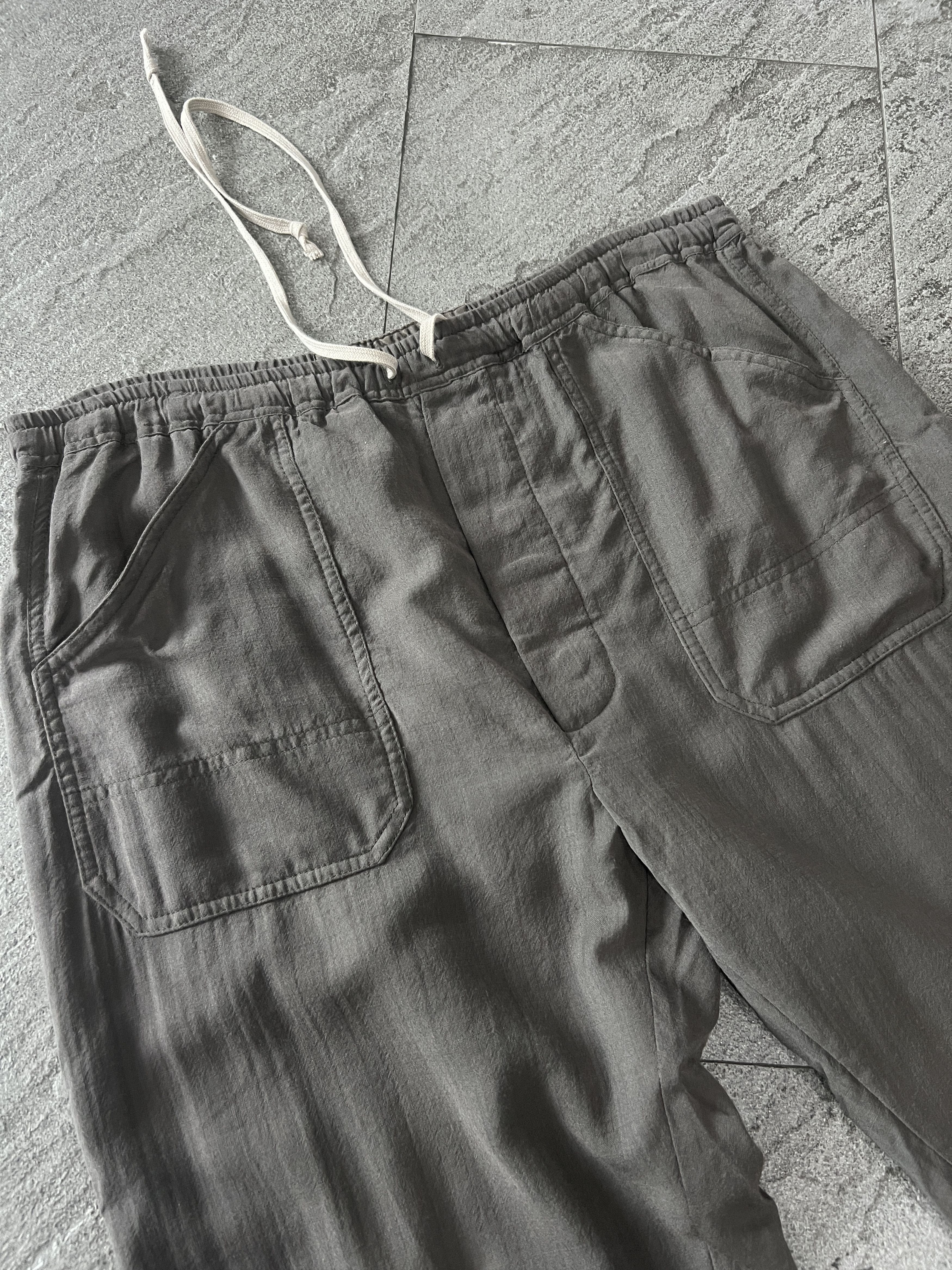 Rick Owens Rick Owens Dust Drop Crotch Raw Hem Cropped Pants Size US 36 / EU 52 - 3 Thumbnail